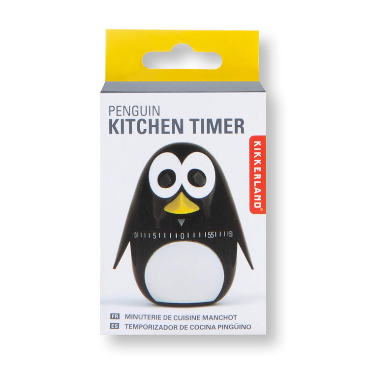 Kikkerland Kitchen Pinguin Kurzzeitmesser 60 Minuten mechanisch