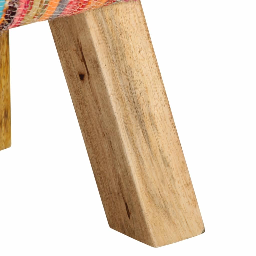 vidaXL Möbel Sitzbank 160 cm Mehrfarbig Chindi Mango