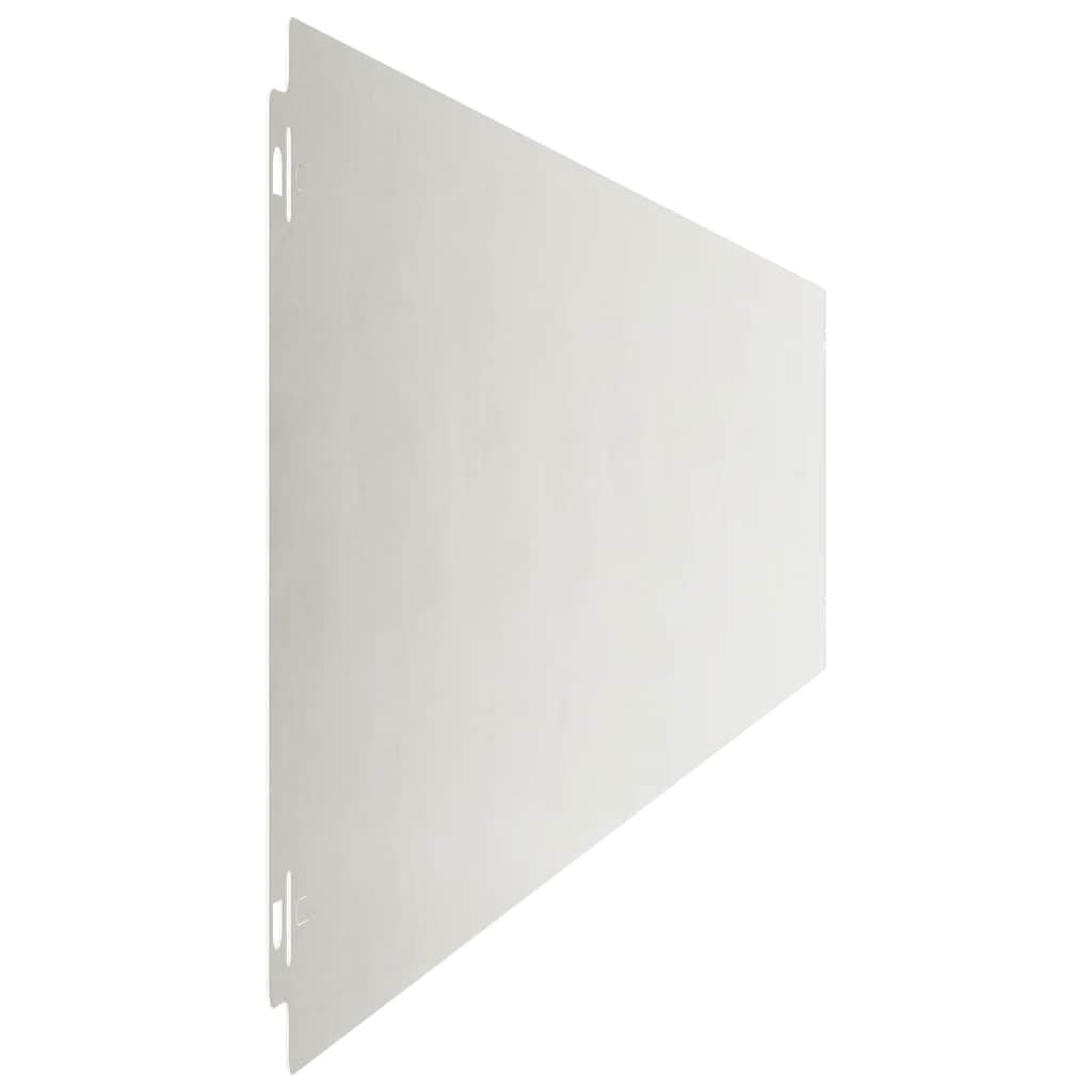 vidaXL Heim & Garten Raseneinfassung 20x103 cm Silber 10 Stk.