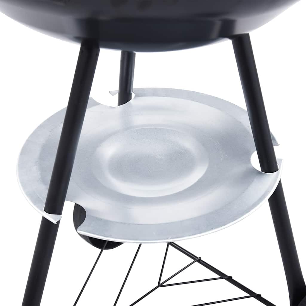 vidaXL Heim & Garten Kugelgrill Holzkohle 44cm mit Rädern