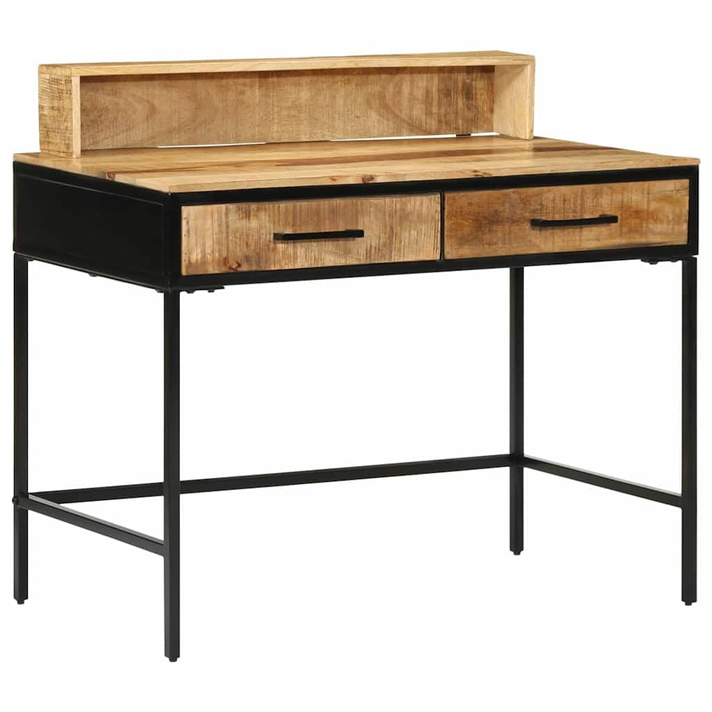 vidaXL Möbel Konsolentisch Braun 100 cm Massivholz
