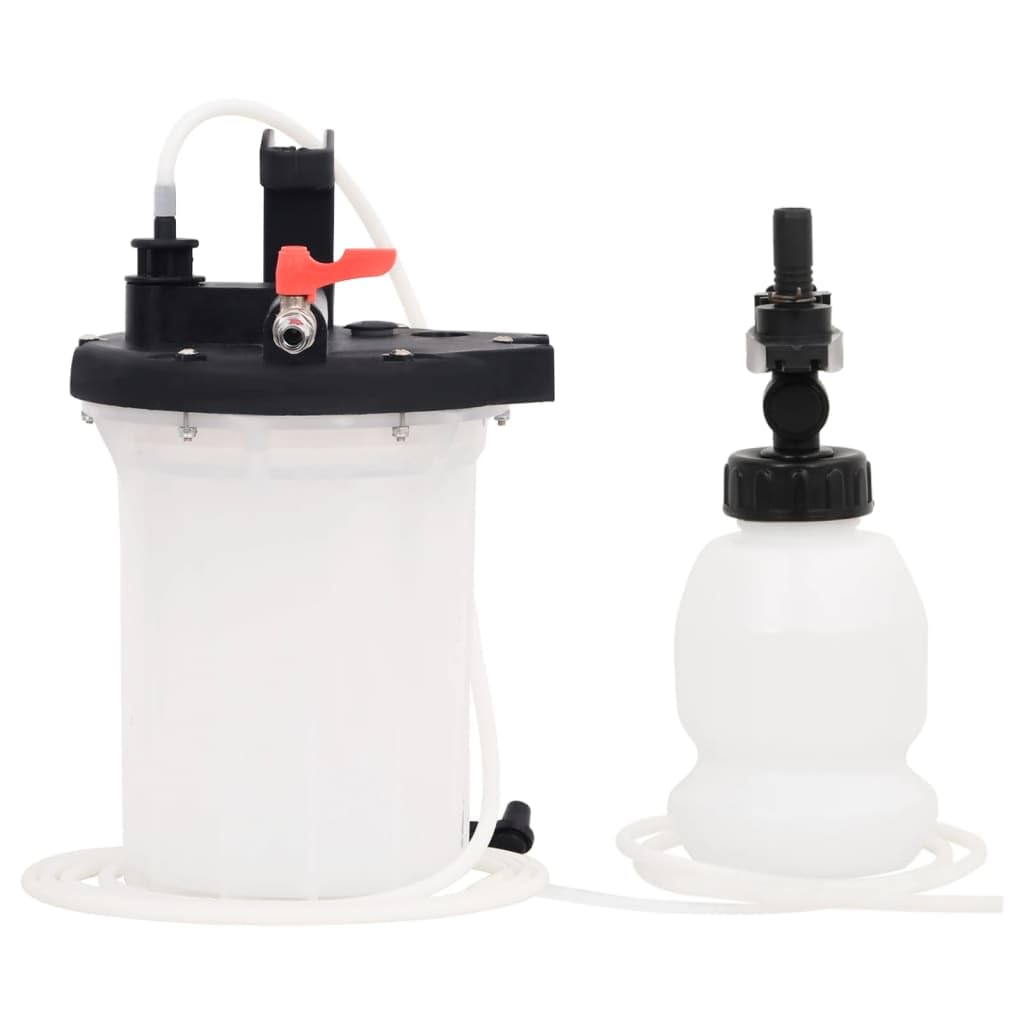 vidaXL Bremsenentlüfter Druckluft Entlüfter 3L Weiß Schwarz