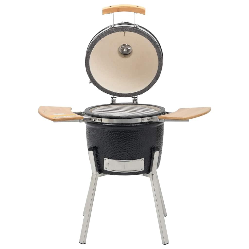 vidaXL Kamado Keramik-Grill 76 cm mit Holz-Ablagen Holzkohle