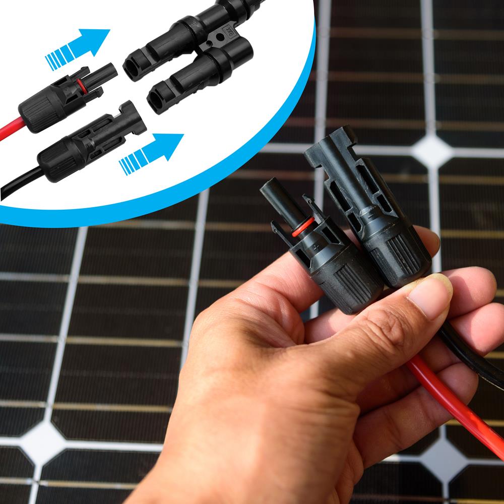 Serenelife Camping 2x100W Solarpanel Set 12V mit 30A Regler