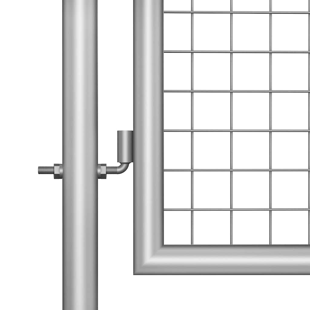 vidaXL Gartentor 105x175 cm Zauntor Stahl verzinkt silbern