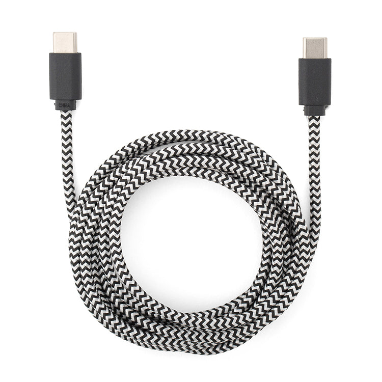 Kikkerland Tech USB-C Ladekabel 2 m geflochten Baumwolle