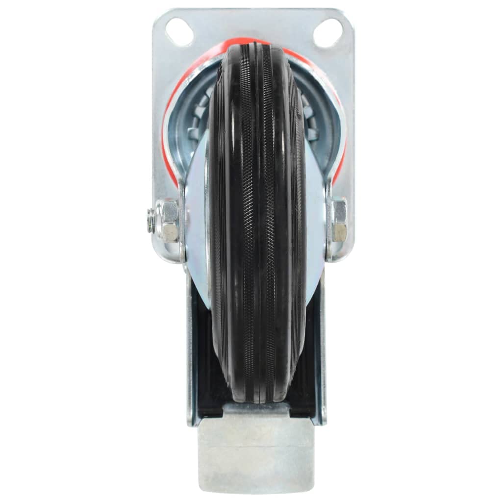 vidaXL Lenkrollen 160 mm Gummirollen 8er-Set Bremse