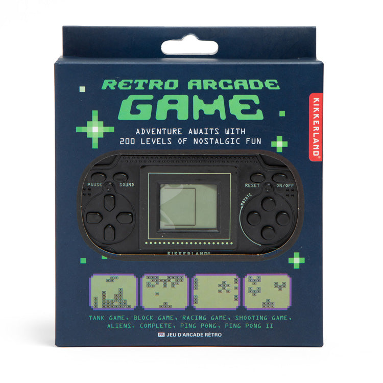 Kikkerland Retro Arcade Game Handheld Konsole 23 Spiele
