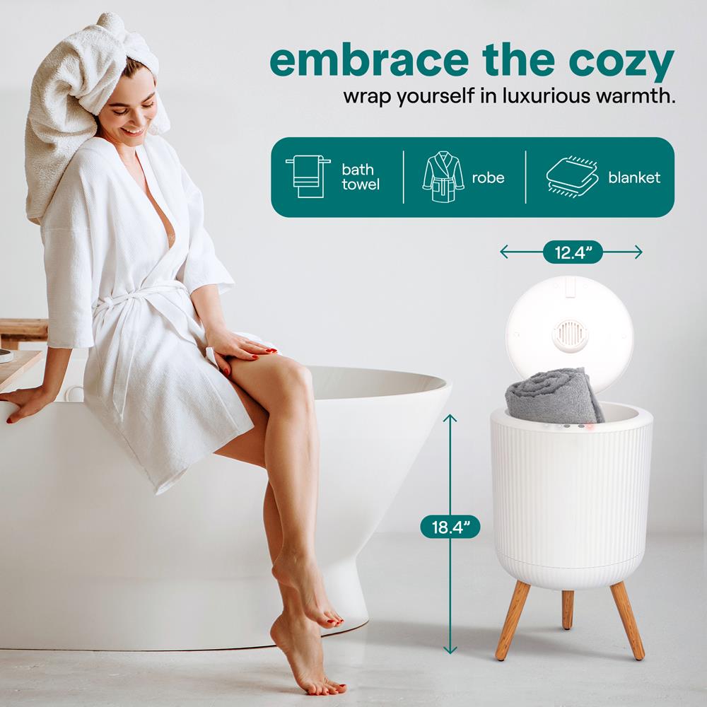 Serenelife Towel Warmers Handtuchwärmer 12L mit Timer Duft