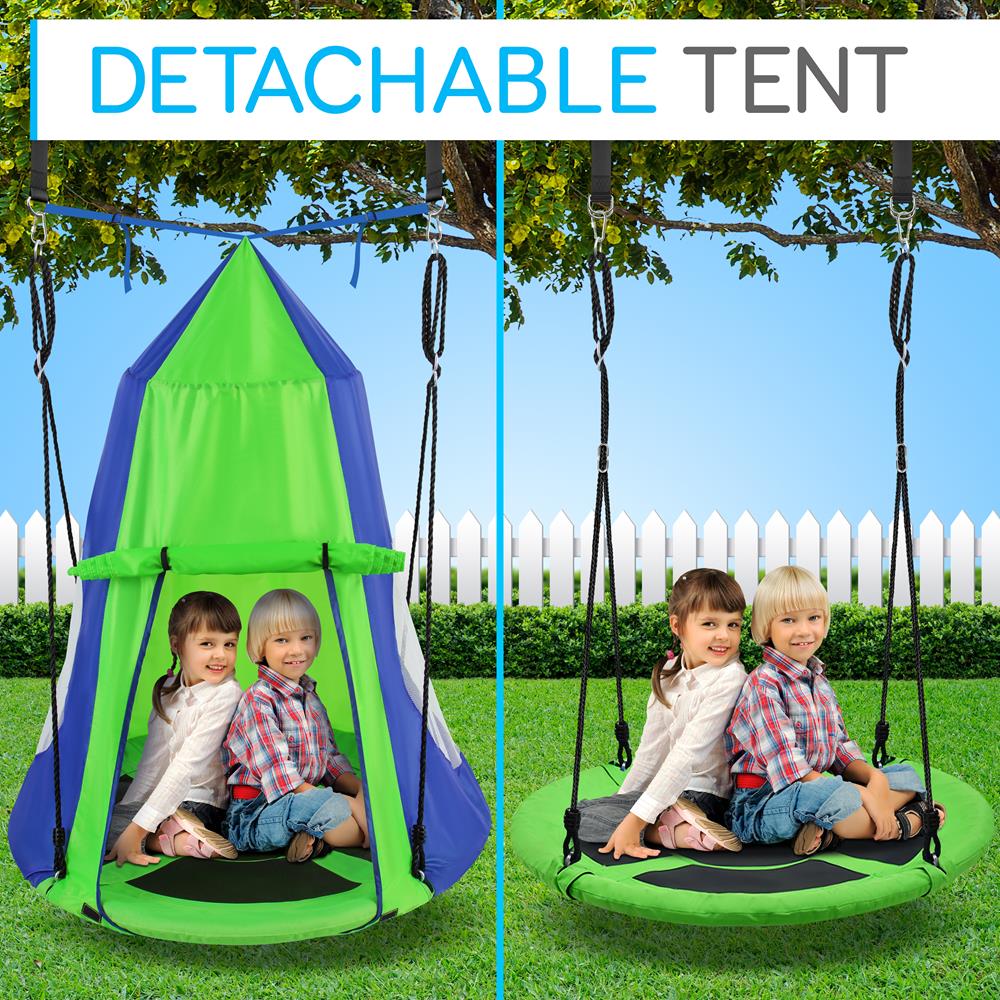 Serenelife Outdoor Swing Hängezelt Schaukel grün wasserdicht