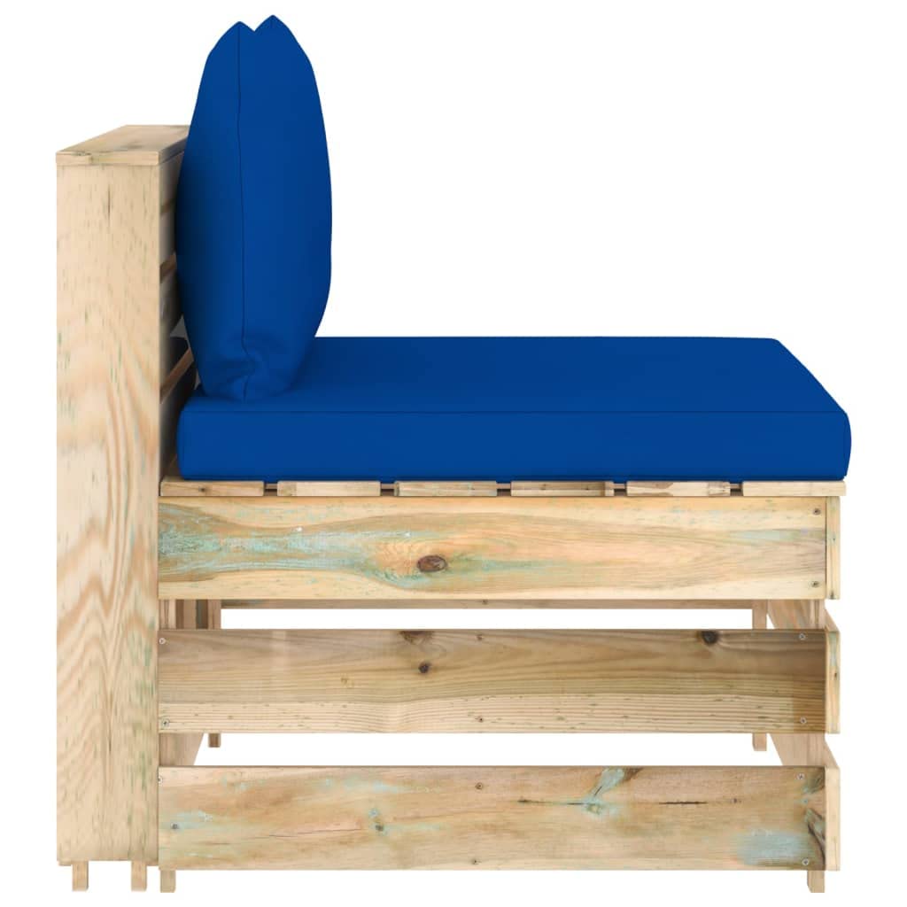 vidaXL Möbel Mittelsofa Palettensofa grün Kiefer imprägniert