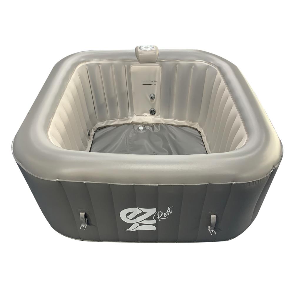 Serenelife Whirlpool aufblasbar 4 Personen LED 100 Düsen
