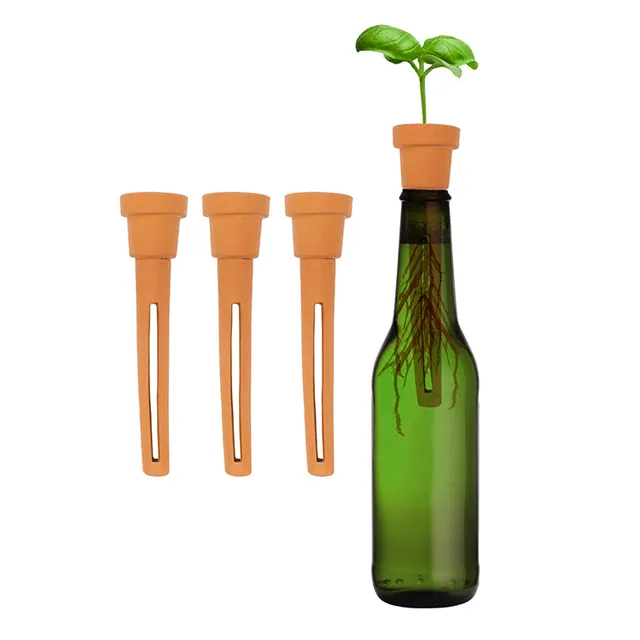 Kikkerland Bottle Top Kräutertopf Terrakotta