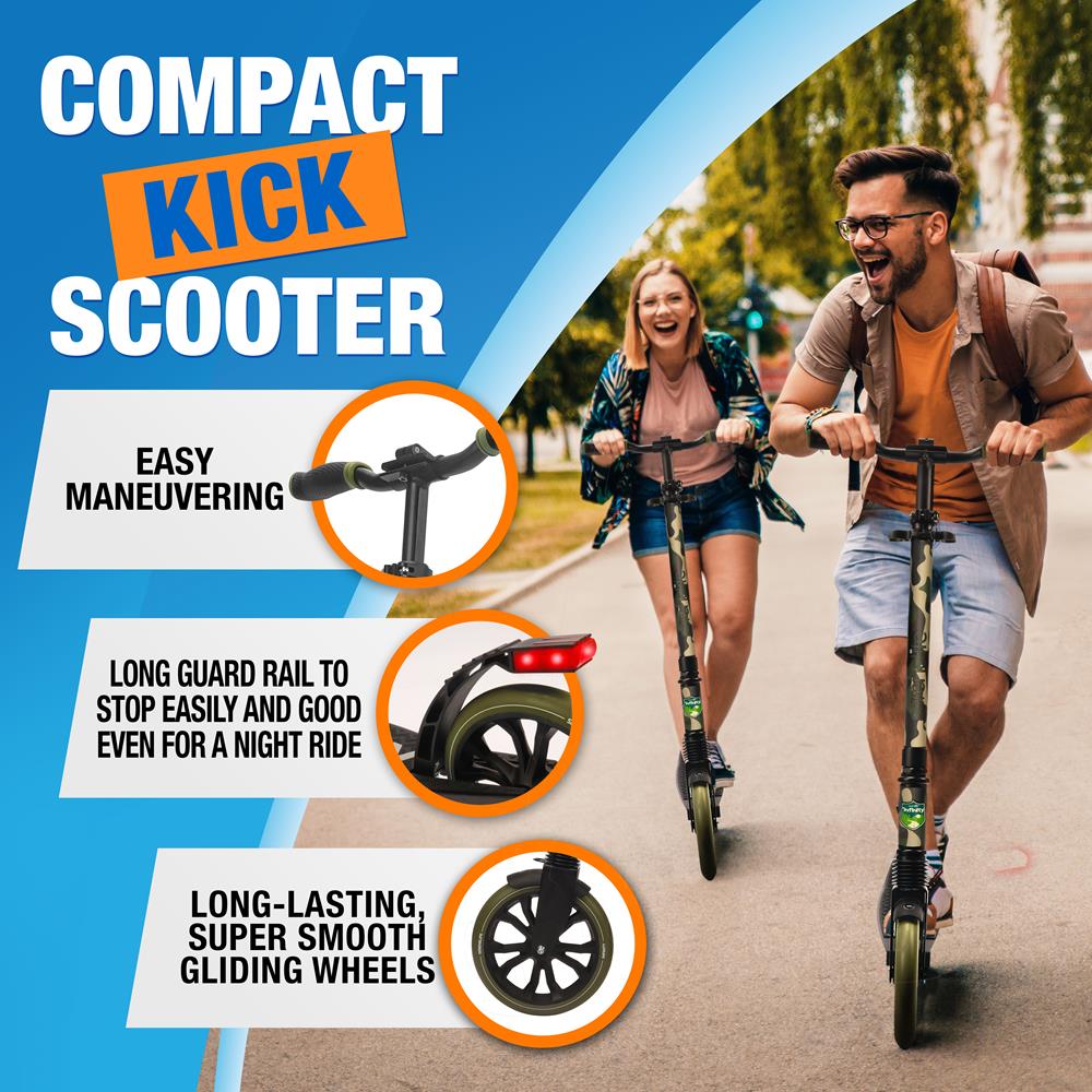 Serenelife Scooters Kick-Scooter Camouflage Roller Erwachsene