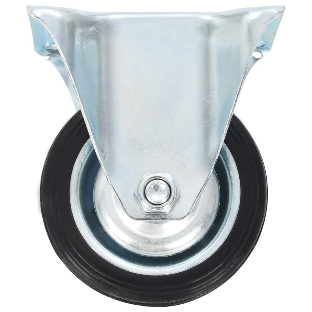 vidaXL 8 Rollen 75mm Möbelrollen Gummi mit Bremse