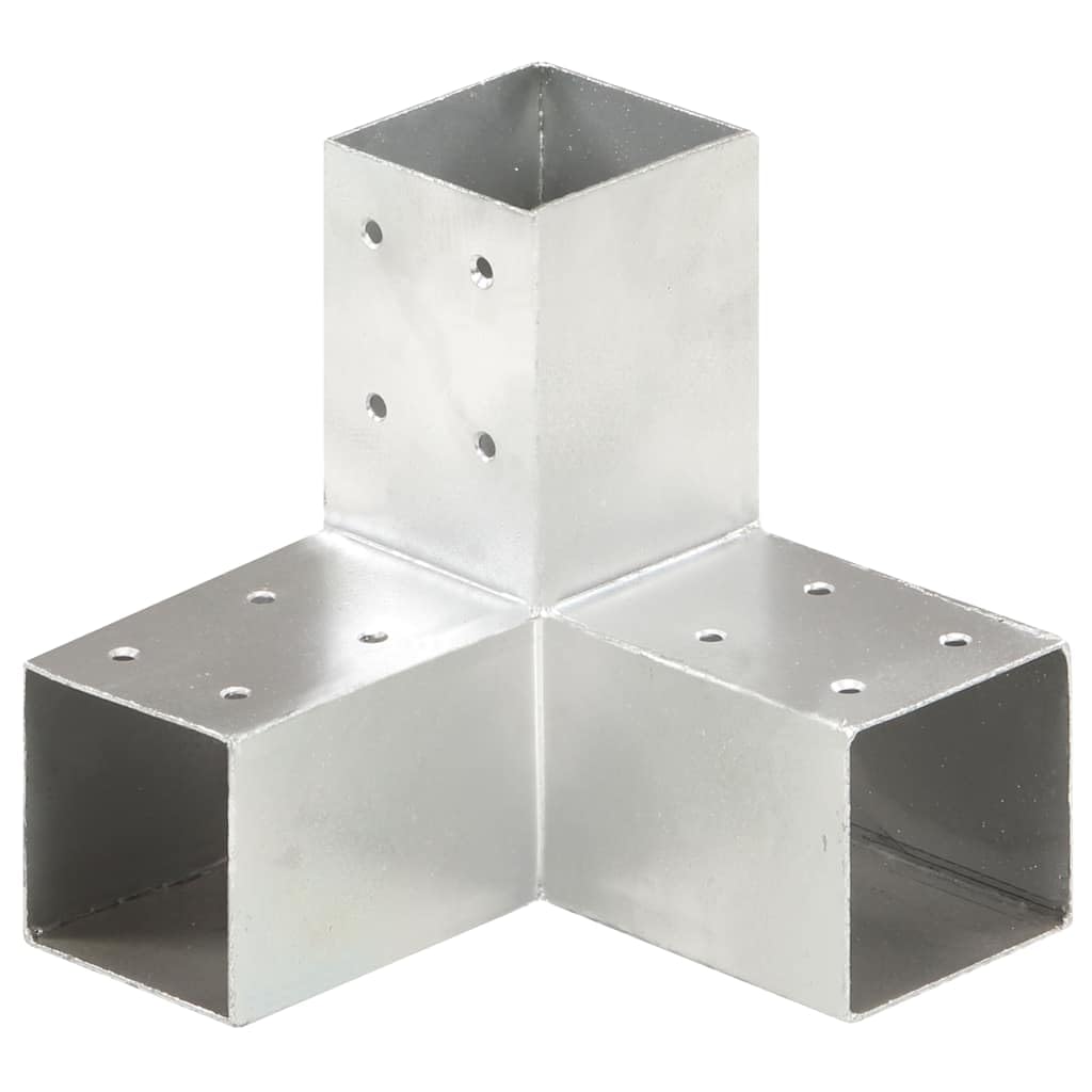 vidaXL Pfostenverbinder 71x71mm Verzinkt Y-Form 4 Stück Metall