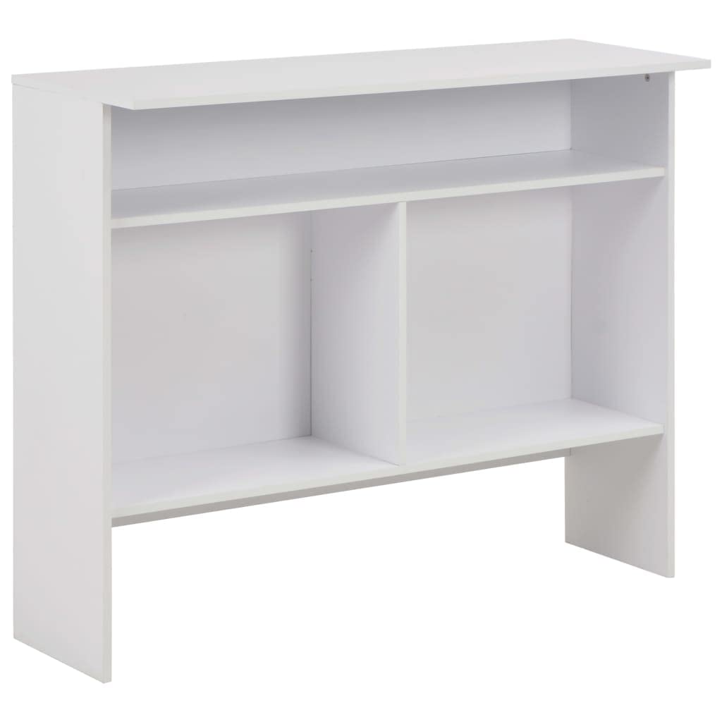 vidaXL Bartisch Stehtisch Weiß 130x40x120 cm Holz