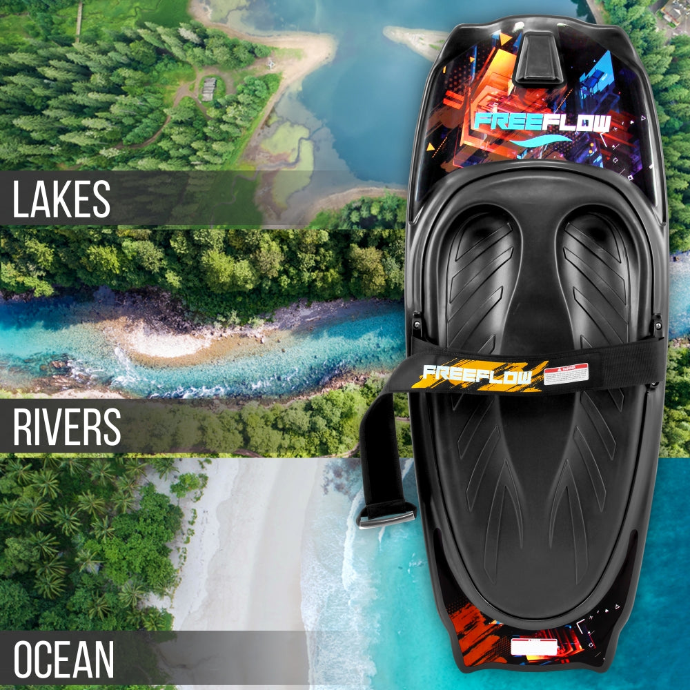 SereneLife Thunder Wave Kneeboard Kniebrett 127cm schwimmend