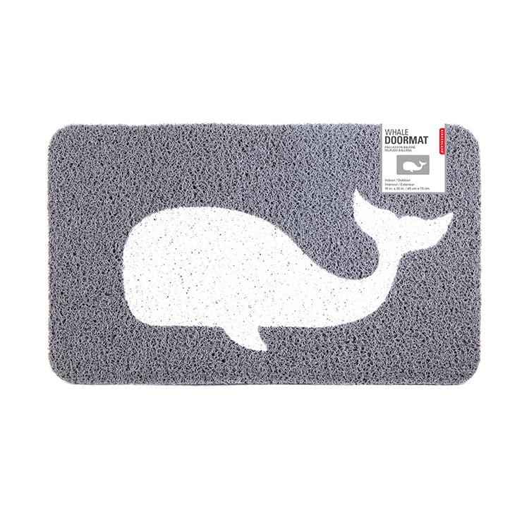 Kikkerland Home Whale Fußmatte Wal Anker Outdoor