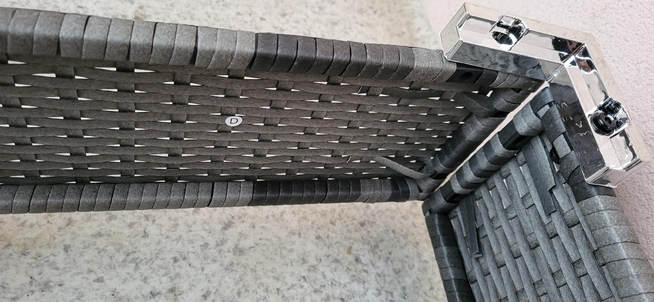 vidaXL Outdoor-Lounge-Bett Poly Rattan Grau Vorhänge verstellbar