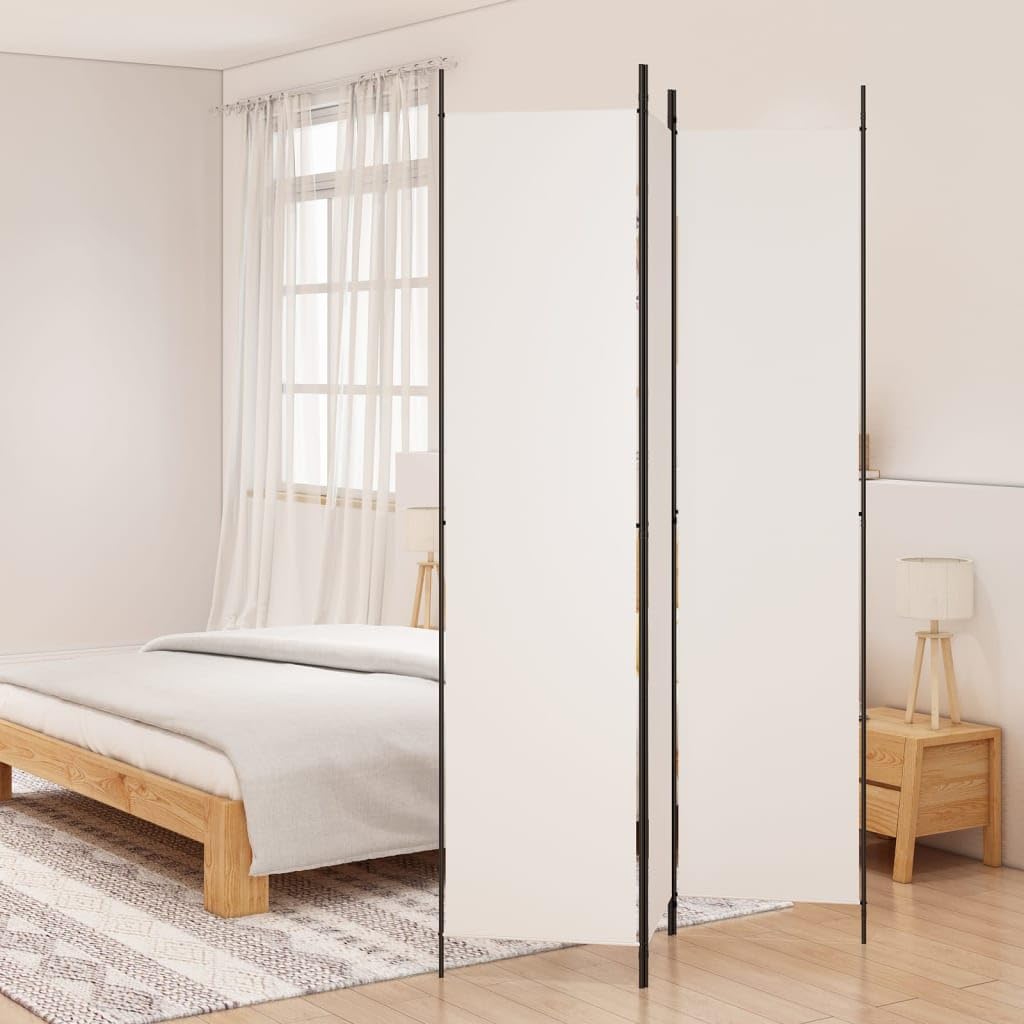 vidaXL Heim & Garten Paravent Raumtrenner 150x220cm Weiß-Braun