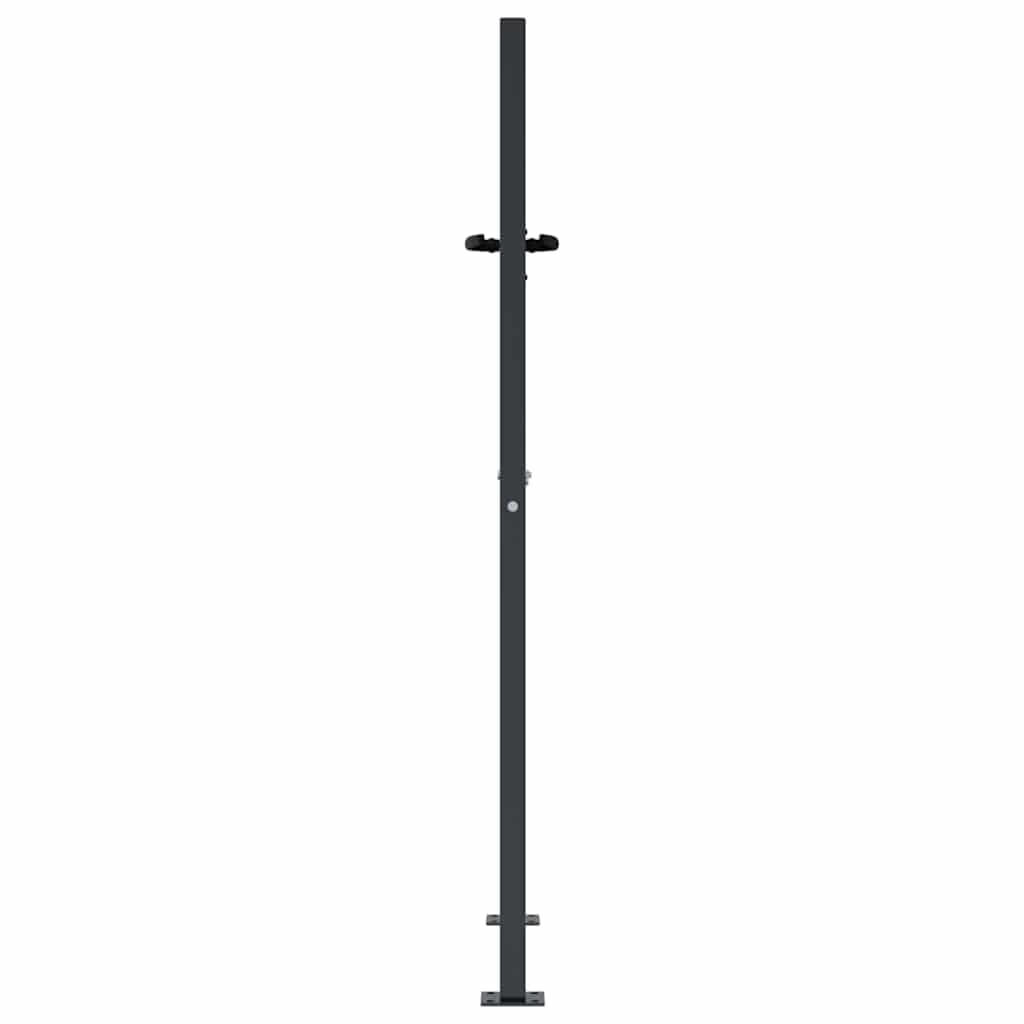 vidaXL Gartentor Anthrazit Stahl Gras-Design 100x125cm