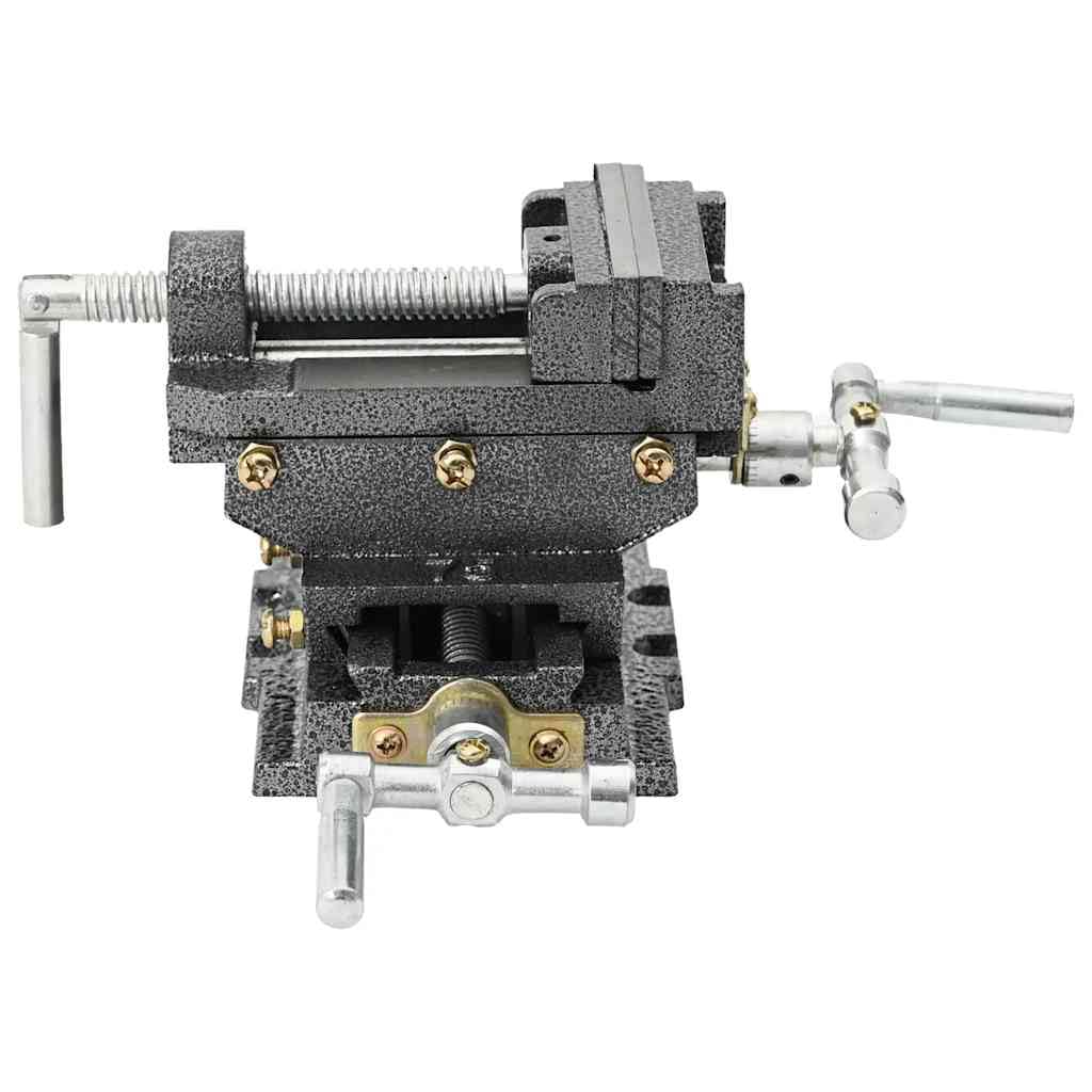 vidaXL Maschinenschraubstock Kreuztisch Gusseisen 70mm