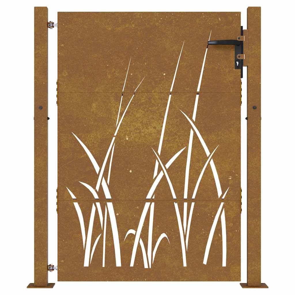 vidaXL Heim & Garten Gartentor 100x150 cm Cortenstahl Braun