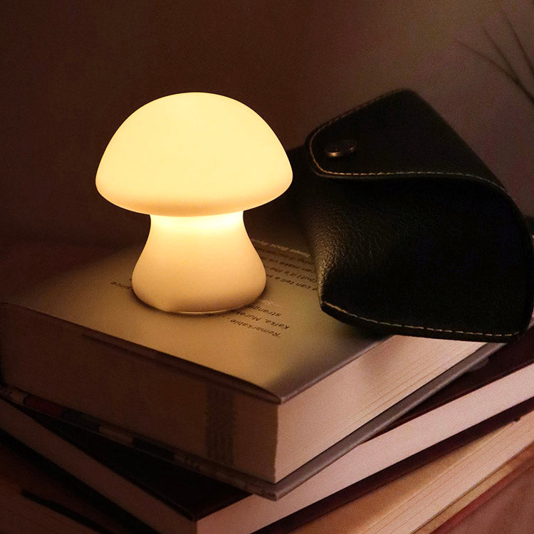 Kikkerland Home Mini Mushroom Light Pilzleuchte Porzellan Weiß