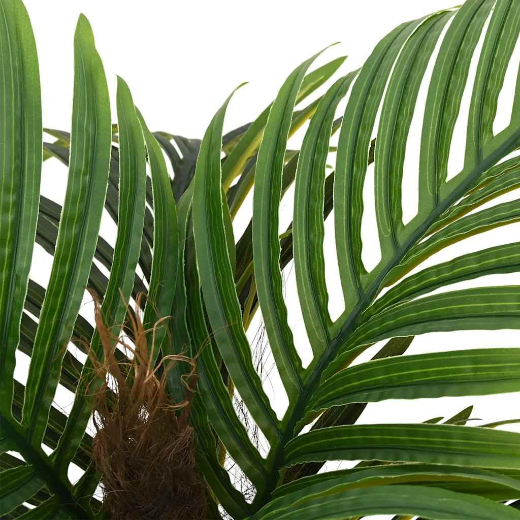 vidaXL Palme Künstlich 6 Blätter 100 cm Grün Topf