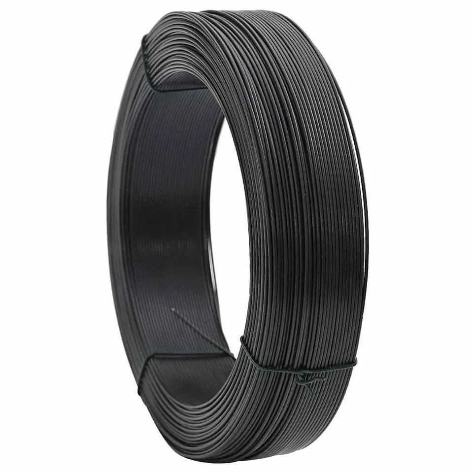 vidaXL Stahldraht 250 m Anthrazit Bindedraht Zaun PVC