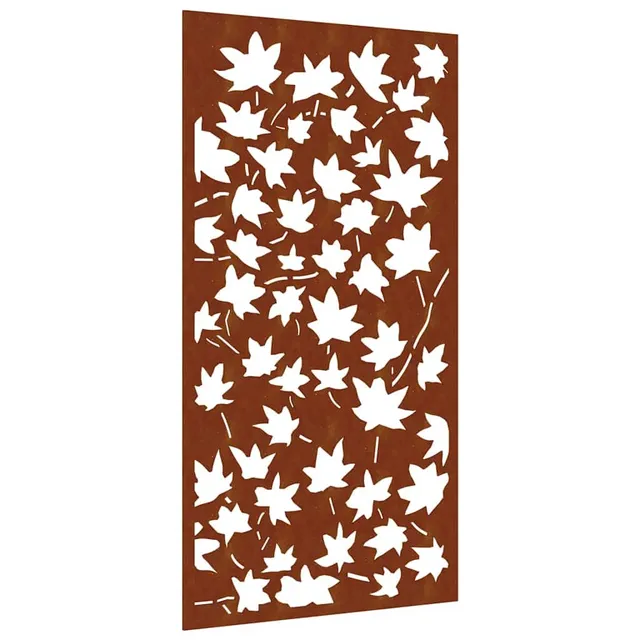 vidaXL Garten Wanddeko 105x55 cm Ahornblatt Cortenstahl
