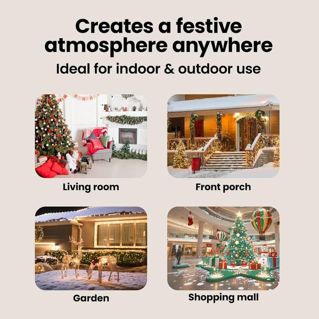 vidaXL Weihnachtsstraßenlampe Laterne Rot 180 cm LED