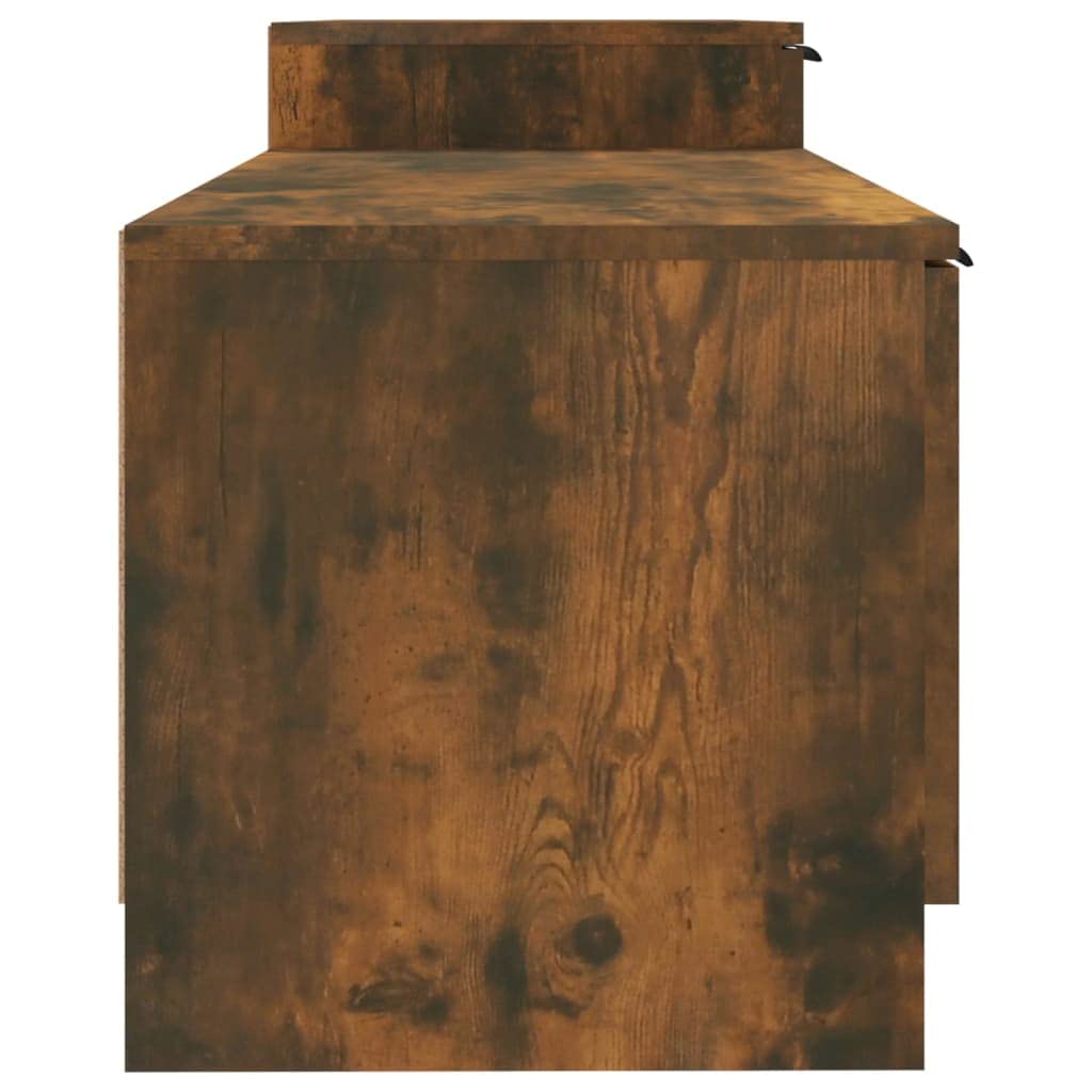 vidaXL TV Schrank Räuchereiche 158,5x36x45cm Holzwerkstoff 4-Türen