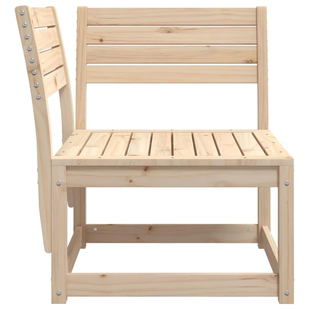 vidaXL Garten-Ecksofa 73x73x78 cm Kiefer Natur