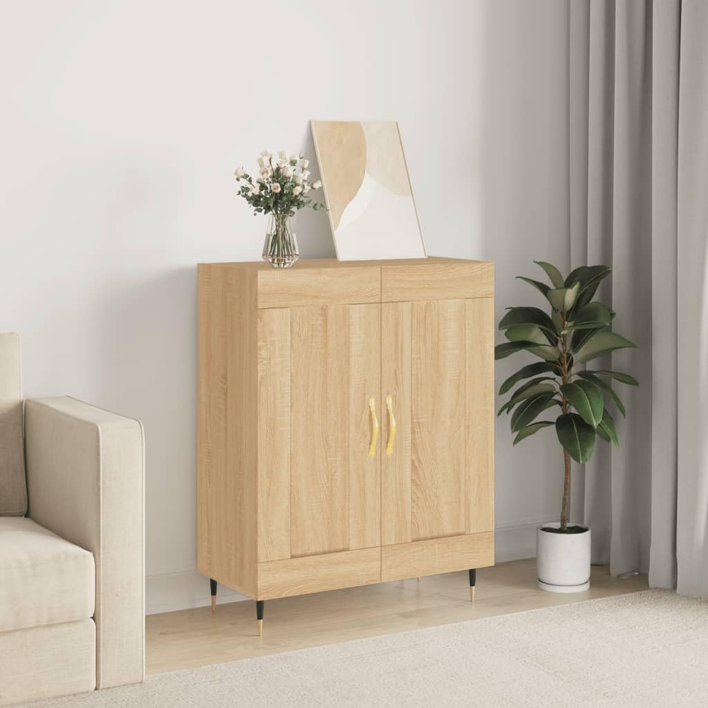 vidaXL Möbel Sideboard Sonoma Eiche 69,5x34x90 cm Schrank
