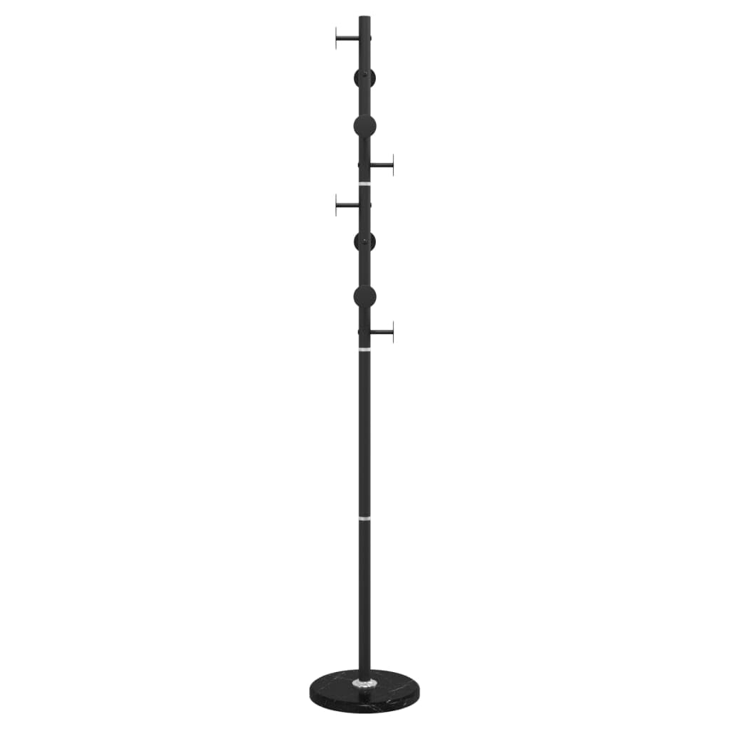 vidaXL Möbel Garderobenständer schwarz 176 cm Eisen