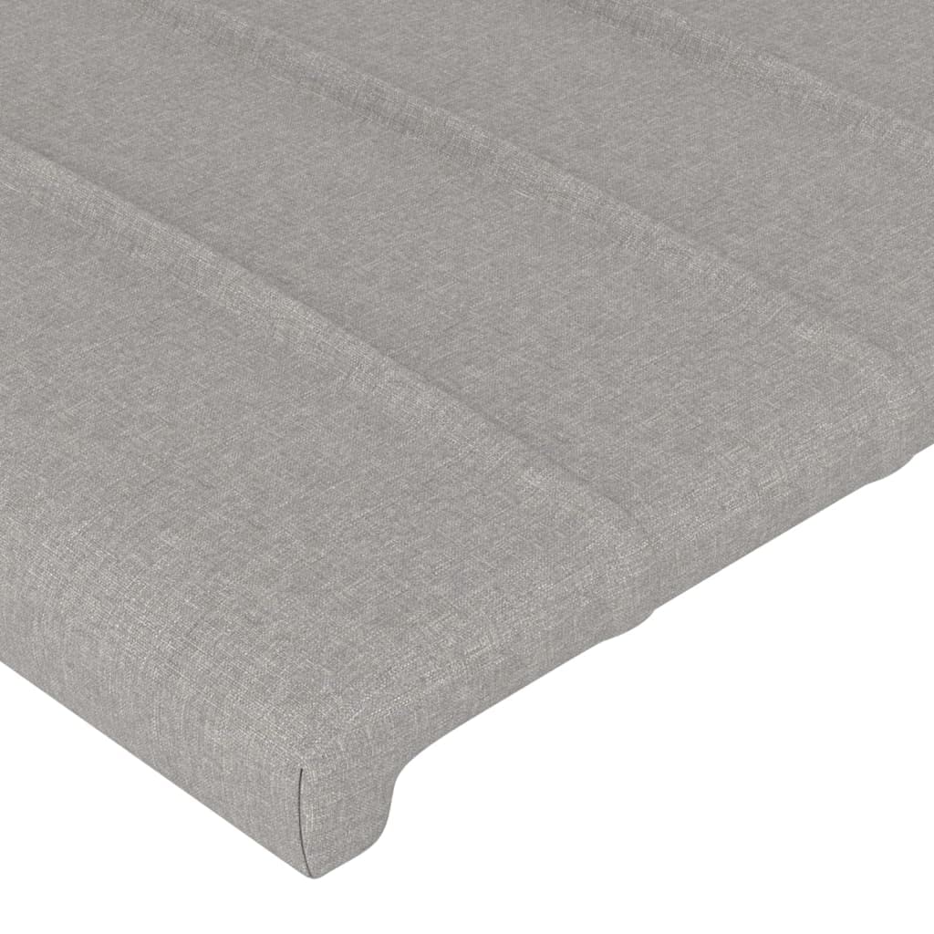 vidaXL Kopfteil mit Ohren Hellgrau 93 cm Stoff höhenverstellbar