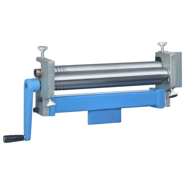 vidaXL Heimwerker Rundbiegemaschine 320 mm Gusseisen Blau