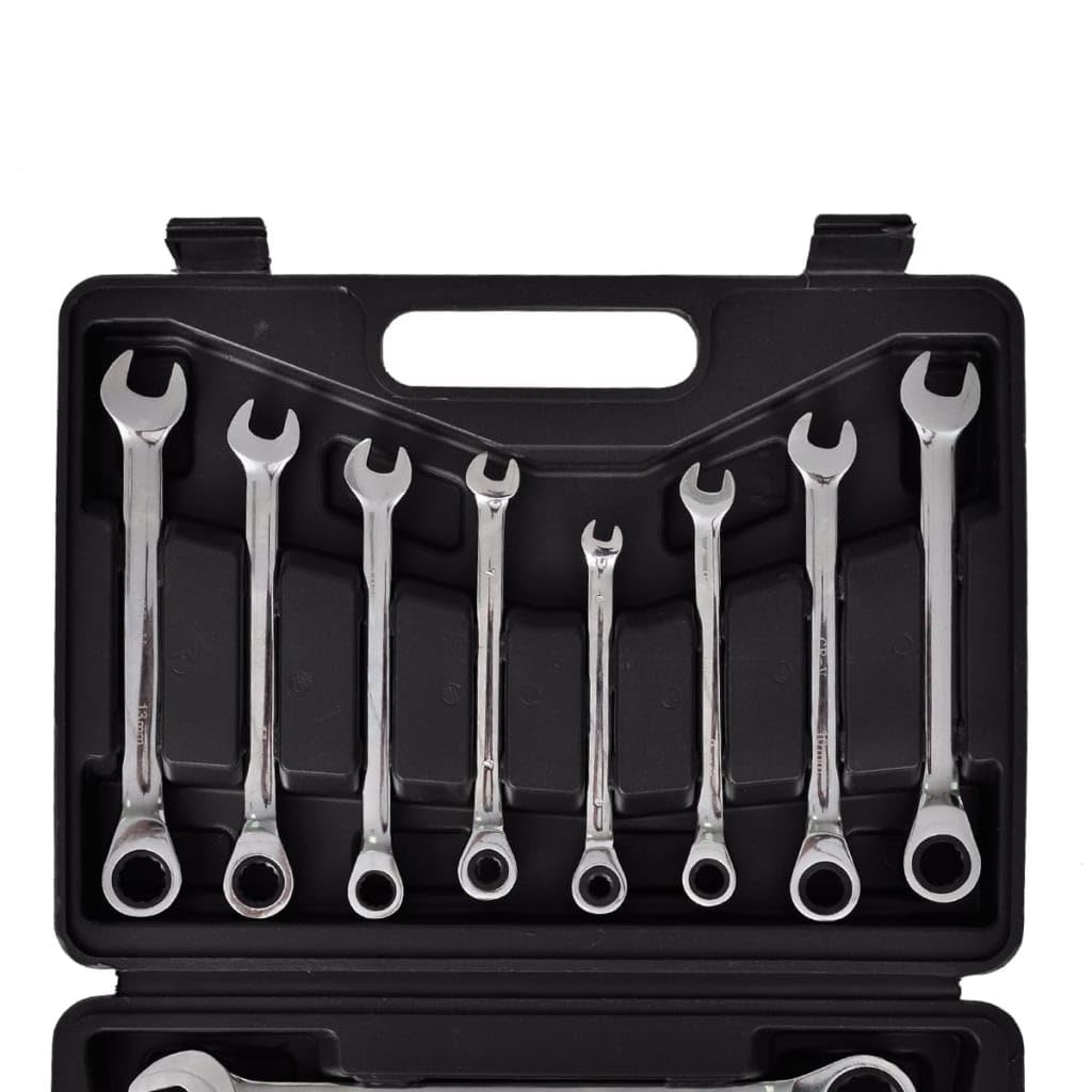 vidaXL Heimwerkerbedarf Ratschenschlüssel Set 12-tlg 6-19mm