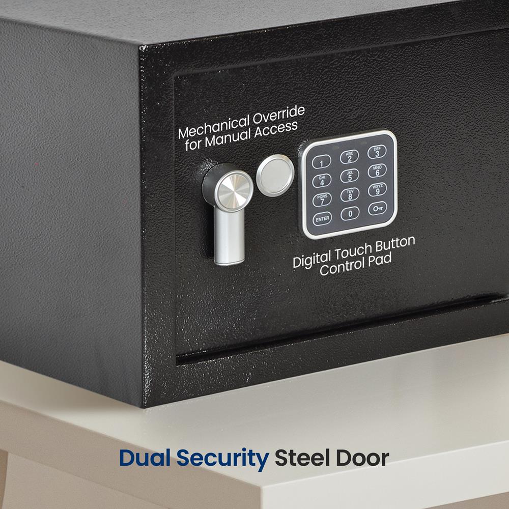 Serenelife Storage Safe Box Elektronik-Tresor Stahl 31cm