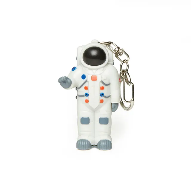 Kikkerland Home Astronaut Keychain Schlüsselanhänger mit LED