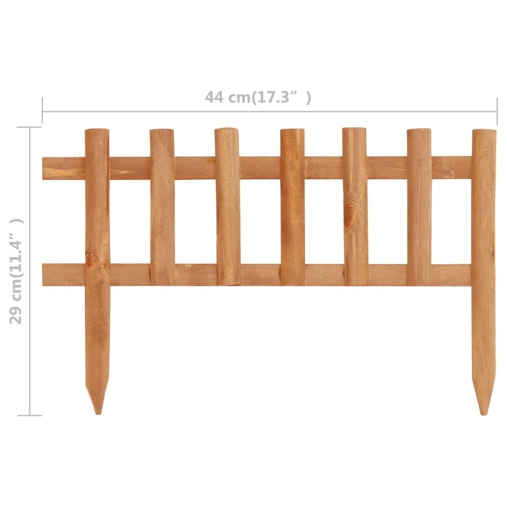 vidaXL Heim & Garten Rasenkante Tannenholz 10x 4,4m 440x29cm