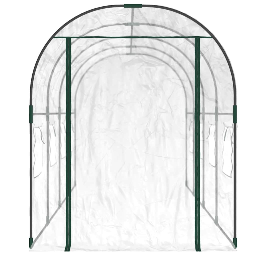 vidaXL Gewächshaus transparent 160x400x190 cm PVC Stahl Treibhaus
