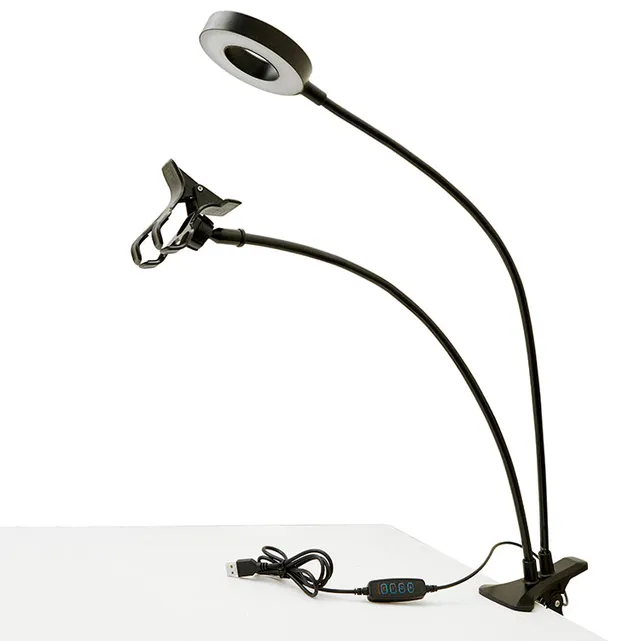 Kikkerland Home Live Streaming Kit Handyhalter LED-Licht