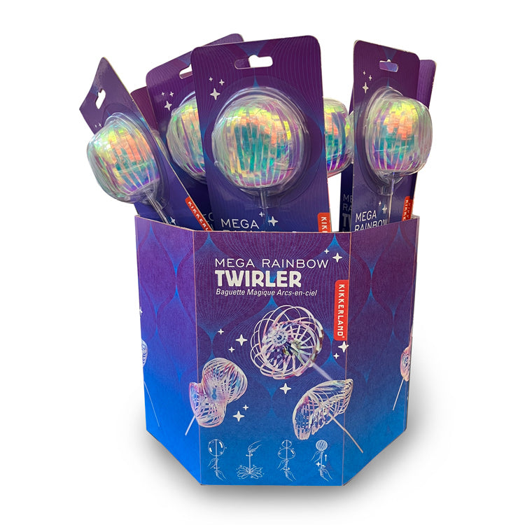 Kikkerland Home Mega Rainbow Twirler Kreisel Regenbogen