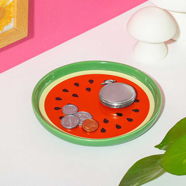 Kikkerland Wassermelone Schmuckschale Deko-Ablage