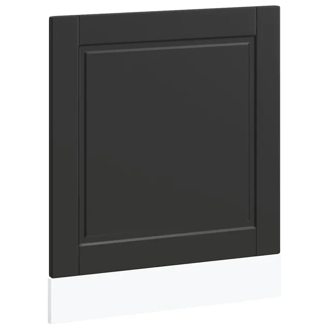 vidaXL Heimwerkerbedarf Geschirrspülerblende 60x57 Schwarz Holzwerkstoff