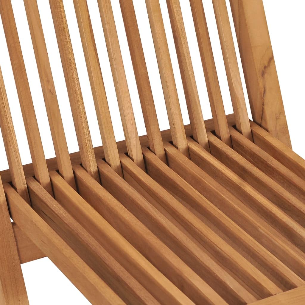 vidaXL 3-tlg. Garten-Essgruppe Teak Massivholz klappbar