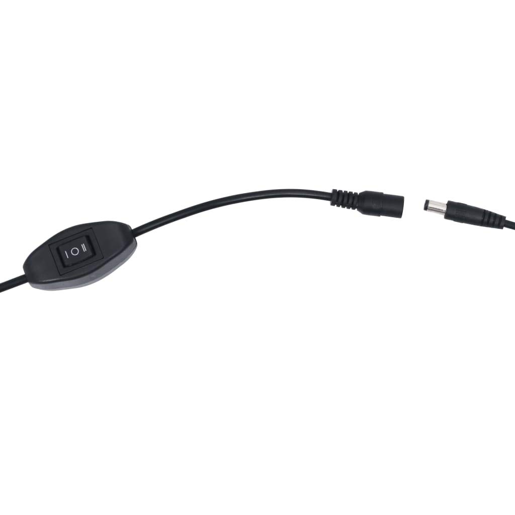 vidaXL LED Aquariumleuchte 55-70cm Blau Weiß Klemmen